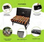 Barbeque Grill Charcoal- Barbeque Grill Set | Tandoori Grill for Home & BBQ Grill Set for Home | Barbecue Grill Chicken Maker with Accessories 8 skewers,1Grill,1kg Coal,1Tong,1Glove - Image 2