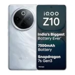 iQOO Z10 5G (Glacier Silver, 12GB RAM, 256GB Storage) | India's Biggest Ever 7300 mAh Battery | Snapdragon 7s Gen 3 Processor | Brightest Quad Curved AMOLED Display in The Segment
