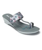 PARAGON Women's Peach Sandals | Stylish Slip On Wedges Sandal with Cushioned Soles | Comfortable Everyday Sandals for Outdoor Use