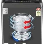 LG 8 Kg 5 Star Smart Inverter Technology Fully Automatic Top Load Washing Machine (T80VBMB4Z, Turbodrum, Auto Prewash, Stainless Steel drum, LED Display, Smart Diagnosis, Middle Black)