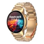 Fastrack Astor FR2 Pro 1.43" AMOLED Stainless Steel Smart Watch with SpO2, Heart Rate, BT Calling, Adaptive AOD,Functional Crown, AI Voice Assistant – Smartwatch for Stylish Professionals (Rose Gold)