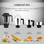 Butterfly Jet Elite Mixer Grinder, 750W, 4 Jars (Grey) - Image 3