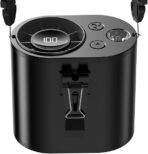 coldSky Portable Waist Fan, Upgraded 10 Speeds Personal Fan, 10000mAh Rechargeable Belt Fans, 25-Hour Cooling, 3 Lights, LED Display, 4-in-1 Belt Fans for Outdoor, Jobsite, Camping, Travel