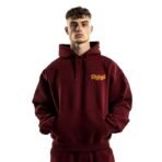 Nobero Oversized Hoodies for Man Stylish | 280 GSM Rich Cotton Fleece Printed Oversized Fit Hooded Full Sleeve Oversized Sweatshirt for Men | Stylish Casual Wear Winter Hoodies for Men - Image 2