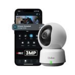 Qubo Smart 360° 3MP [2K] Wi-Fi Security Camera by Hero Group | Indoor CCTV Cam for Home | AI Person Detection | Auto-Alarm | App Alerts | NightPulse Vision | SD&Cloud Storage - Image 2