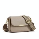 Travel Crossbody Crescent Bags for Women Over Shoulder Purse with Zipper | Leather Sling Bag for Girls | Small Pebble Flap Purse with Wide Adjustable Strap