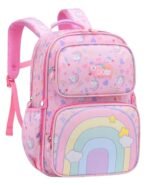 MOCA Kids Backpack, Kawaii Printed Girls Boys Bookbags for Preschool, Lightweight School Backpack for Primary and Elementary and Kindergarten, Waterproof Teen Backpacks