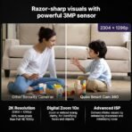 Qubo Smart 360° 3MP [2K] Wi-Fi Security Camera by Hero Group | Indoor CCTV Cam for Home | AI Person Detection | Auto-Alarm | App Alerts | NightPulse Vision | SD&Cloud Storage - Image 4