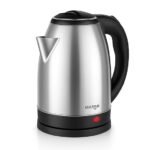 Milton Rapid Electric Kettle 1.8L | 1500 Watts | Stainless Steel Hot Water portable Electric Kettle for Home, Office | Auto Shut-Off with Wide Mouth | Cool-touch Handle and Single-Touch Lid Lock