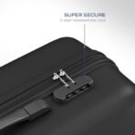 Safari Pentagon Pro 8 Wheels Cabin Trolley Bag Polypropylene Hard Case, 360º Wheeling Carry on Luggage for Men & Women, Suitcase for Travel, Black, 55 cm - Image 5