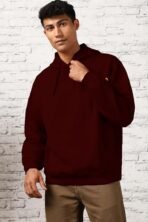 Nobero Oversized Hoodies for Man Stylish | 280 GSM Rich Cotton Fleece Printed Oversized Fit Hooded Full Sleeve Oversized Sweatshirt for Men | Stylish Casual Wear Winter Hoodies for Men - Image 5