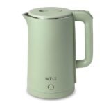 Salt SteamWell Pro Premium Electric Kettle | Super Fast Heating with 1500W Power | Auto Shut Off & Boil Dry Protection | Rust Free Stainless-Steel I Dual Layer Cool Touch Surface | 1.8L