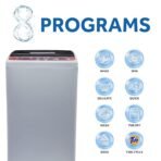 Haier 8 Kg 5 Star Fully Automatic Top Load Washing Machine with Oceanus Wave Drum, Magic Filter, 8 Wash Programs (HWM80-AE, Titanium Grey, Stainless Steel Drum, 15 Mins Quick Wash) - Image 2