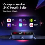 Fastrack Limitless Glide X 1.83" Smart Watch with Ultra UV HD Display, SpO2, Heart Rate & Sleep Tracking, Bluetooth Calling, 100+ Sports Modes, 5-Day Battery, Smartwatch for Men & Women (Black) - Image 3