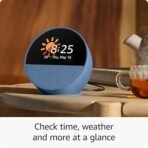 Smart alarm clock with vibrant sound, Alexa and Bluetooth | Blue - Image 4