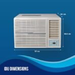 Lloyd 1.0 Ton 3 Star Fixed Speed Window AC (Copper, White with Silver Deco Strip, GLW12C3XWSEW) - Image 4