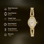 Titan Karishma Revive Analog Champagne Dial Women's Watch-NM2594YM01 / NL2594YM01 Visit the Titan Store - Image 5