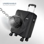 Safari Pentagon Pro 8 Wheels Cabin Trolley Bag Polypropylene Hard Case, 360º Wheeling Carry on Luggage for Men & Women, Suitcase for Travel, Black, 55 cm - Image 3