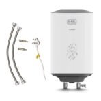 Black+Decker ALCEDO Geyser 15 Ltr | Storage Water Heater for Home | Single Line Welded | 2KW | BEE Star Rated | Vitreous Glass Enamel Heating Coated Tank I 7-Yr Tank 4-Yr Element 2-Yr Product Warranty