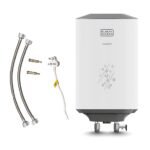 Black+Decker ALCEDO Geyser 15 Ltr | Storage Water Heater for Home | Single Line Welded | 2KW | BEE Star Rated | Vitreous Glass Enamel Heating Coated Tank I 7-Yr Tank 4-Yr Element 2-Yr Product Warranty