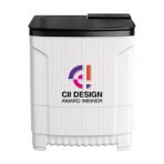 Godrej 8 Kg 5 Star Tri-Roto Scrub Pulsator Semi-Automatic Top Load Washing Machine Appliance (WSEDGE ULT 80 5.0 DB2M CSBK, Crystal Black)