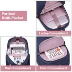CHANTRIA Small Backpack for Women 13L Compact 14-inch Laptop Backpack Multi-pocket Water-resistant Stylish Backpack with Fashion Pendant, Ladies Backpack for Daypack Casual Daily Use - Image 2