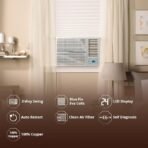 Lloyd 1.0 Ton 3 Star Fixed Speed Window AC (Copper, White with Silver Deco Strip, GLW12C3XWSEW) - Image 3