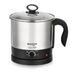 Milton Champ 1.5L 600W Electric Multi Cook Kettle with Steamer | Multipurpose Electric Kettle for Boiling Eggs, Water, Milk, Tea, Noodles & Soup | Stainless Steel Body | 3 Modes | 1 Year Warranty