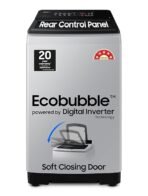 Samsung 8 kg, 5 star, Eco Bubble Tech, Digital Inverter Motor, Soft Closing Door, Fully-Automatic Top Load Washing Machine (WA80BG4441BGTL, Light Gray)