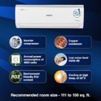 Voltas 185V Vectra Elite 1.5 Ton 5 Star Inverter Split AC |4-in-1 Adjustable mode| Energy Efficient| Anti dust filter with Anti-Microbial coating | Copper Coil| Sleep Mode | Memory Restart| White - Image 2