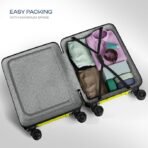 Safari Pentagon Pro 8 Wheels, Trolley Bags, Hard Case Polypropylene, 360º Wheeling Luggage, Suitcase for Travel, Trolley Bags for Travel, Green Lime, Cabin | 55 cm | Small - Image 7