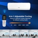 Voltas 1 Ton 3 Star, Inverter Split AC (Copper, LED Display, Anti-dust Filter, 123V Vectra Elegant, White) - Image 3