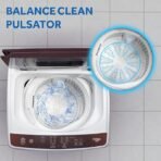 Haier 8 Kg 5 Star Fully Automatic Top Load Washing Machine with Oceanus Wave Drum, Magic Filter, 8 Wash Programs (HWM80-AE, Titanium Grey, Stainless Steel Drum, 15 Mins Quick Wash) - Image 3