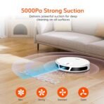 ILIFE V20 Robot Vacuum Cleaner with SoF Laser Navigation, 5000Pa Suction, 2-in-1 Vacuum & Mop, Customized Cleaning, Ideal for Pet Hair and All Floor Types, App, Alexa, Google Home & Remote Control[AA1098/29] - Image 3