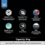 Voltas beko, A Tata Product 9 kg 5 Star Semi-Automatic Twin Tub Top Load Washing Machine, (WTT90UDX/BKGR4KPTD, Black, 2023 Model, Special Pulsator wash Method) - Image 2