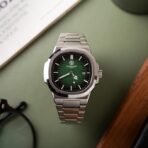 Carlton London Men Stainless Steel Analog Watch | Green Waterproof Watches for Men Boys Male | Fashionable Trendy Quartz Movement Wrist Watch - CLSGRNNM - Image 4