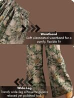 Leriya Fashion Trouser For Woman | Sharara For Women |Women's Boho Harem Pants | Rayon Palazzo Plazo Pant For Womans Loose Fit Baggy Trousers with Elastic Waistband | Casual Yoga & Lounge Wear (Available in Plus Size) - Image 6