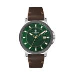 Carlton London Duke Men Leather Analog Dated Watch | Green Waterproof Watches for Men Boys Male  Fashionable Trendy Quartz Movement Wrist Watch  CLLSGRN - Image 2