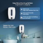 V-Guard Zio Geyser 5 Litre Instant Water Heater | Advanced Multi-Layered Safety | 3000 W Powerful Heating | Suitable For Kitchen & Bathroom | 5 Year Inner Tank Warranty by V-Guard | White-Blue - Image 6