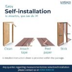 LifeKrafts Polyester Magnetic Mosquito Net for All Door Types & Sizes, Auto-Closing Insect Screen/Curtain to Keep Mosquito Out, Brown, 200x100 cm - Image 6