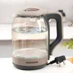 The Better Home Fumato Glass Electric Kettle 1.8L | Borosilicate Glass 1500 Watts | Auto Cut-Off 360 Degree Rotating Base | Stainless Steel Bottom For Hot Water Milk Boiler | Blue Led Light