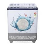 Haier 8 kg 5 Star Vortex pulsator Semi Automatic Top Load Washing Machine (HTW80-186,Burgundy)