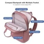 Chantria Stylish Backpack for Women 12L Small 14-inch Laptop Bag Water-resistant Skin-friendly Nylon 2 in 1 Backpack Handbag Multiple Pocket for Office Casual CollegeV - Image 2
