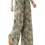 Leriya Fashion Trouser For Woman | Sharara For Women |Women's Boho Harem Pants | Rayon Palazzo Plazo Pant For Womans Loose Fit Baggy Trousers with Elastic Waistband | Casual Yoga & Lounge Wear (Available in Plus Size)