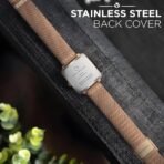 Carlington Iconic 2040 Analog Ladies Watch with Premium Mesh Chain, Scratch-Resistant Dial, and Water-Resistant Body – Square Dial Watches for Women and Girls - Image 2