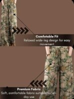 Leriya Fashion Trouser For Woman | Sharara For Women |Women's Boho Harem Pants | Rayon Palazzo Plazo Pant For Womans Loose Fit Baggy Trousers with Elastic Waistband | Casual Yoga & Lounge Wear (Available in Plus Size) - Image 5