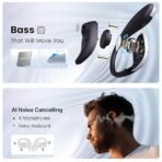 CrossBeats Arc Buds OWS Open Ear Wireless Earbuds | Spatial Audio Headphones & Head Tracking | Gaming Bluetooth Earphones | 100hr Playtime | 14.2mm Drivers IPX5 Rating Type-c Fast Charging (Black)[AA1098/32] - Image 3