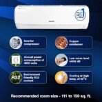Voltas 185V Vectra Elegant 1.5 Ton 5 Star Inverter Split AC |4-in-1 Adjustable mode| Energy Efficient| Anti dust filter with Anti-Microbial coating | Copper Coil| Sleep Mode | Memory Restart| White - Image 2