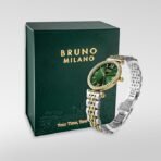 BRUNO MILANO Luxe Diamond Studded Bezel Watch for Women and Girls - Image 3