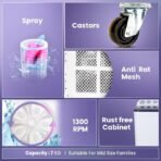 Haier 8 kg 5 Star Vortex pulsator Semi Automatic Top Load Washing Machine (HTW80-186,Burgundy) - Image 2